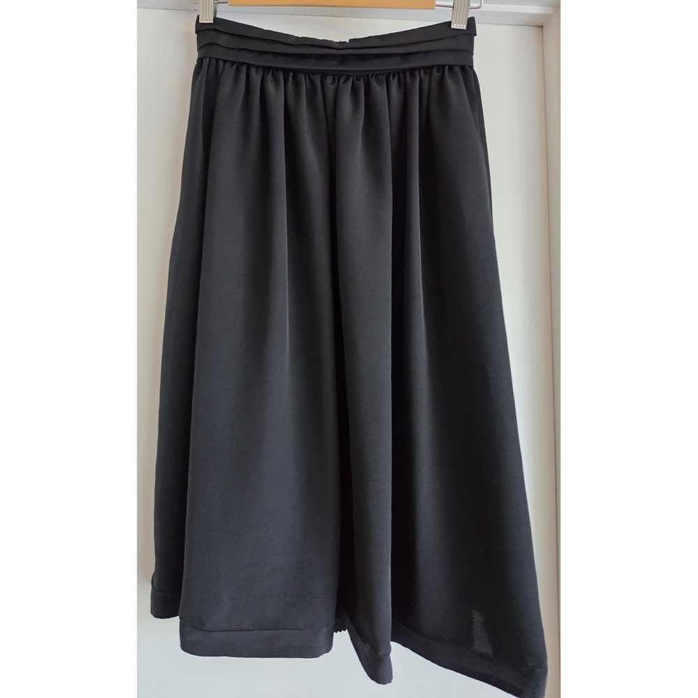 Campus Casuals of California Black Skirt Sz XS Vintage Midi Pencil Mini Wrap